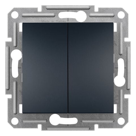 Schneider Asfora Plus Antrasit İkili Anahtar Komütatör Çerçevesiz - EPH0300171