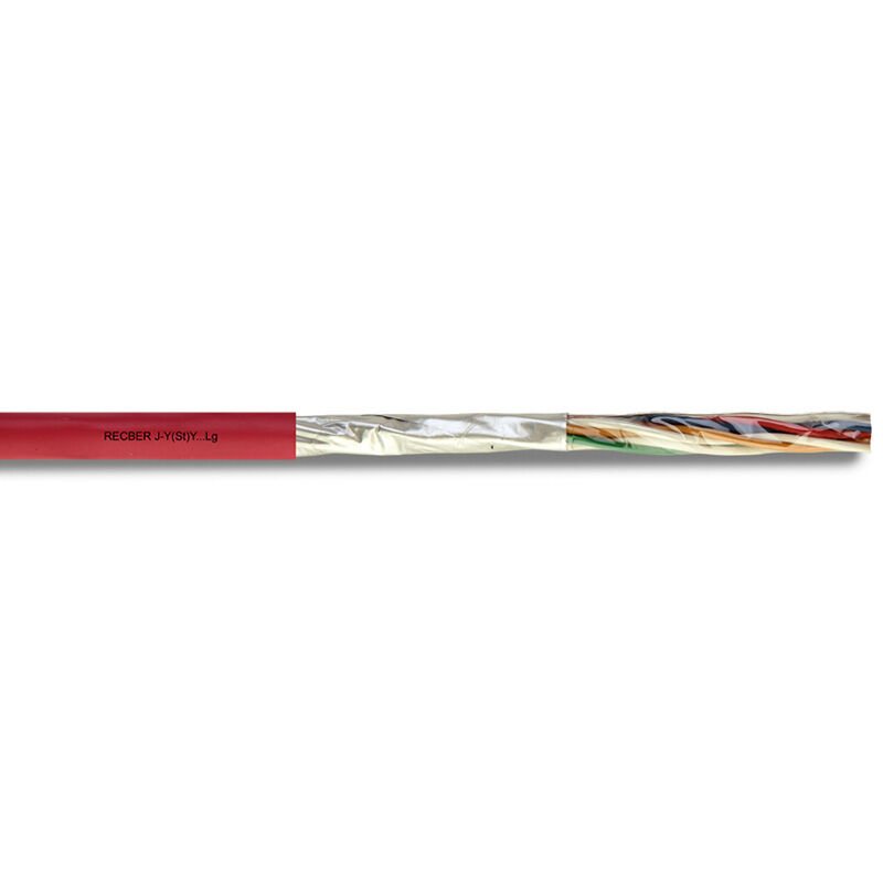 Reçber 1x2x0,80mm + 0,40mm Jy(St)Y Yangın Alarm Kablosu 109069 (1 metre)