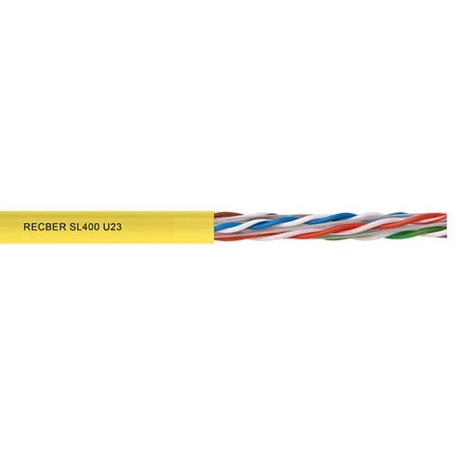 Reçber SL400 U23 Cat6 Halojen Free 23AWG UTP Kablo Sarı 506022 (1 metre)