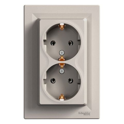 Schneider Asfora Bronz İkili Topraklı Priz Çerçeveli- EPH9900169