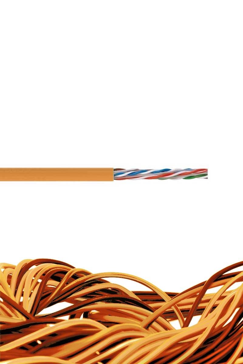 Reçber SL400 U23 LSZH Cat 6 U/UTP 4x2x23 AWG Turuncu Kablo 506076 (1 metre)