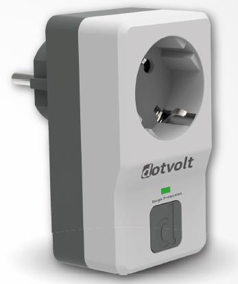 Dotvolt Tekli Akım Korumalı Priz Beyaz Anahtarlı Surge Hunter 1050 Joule