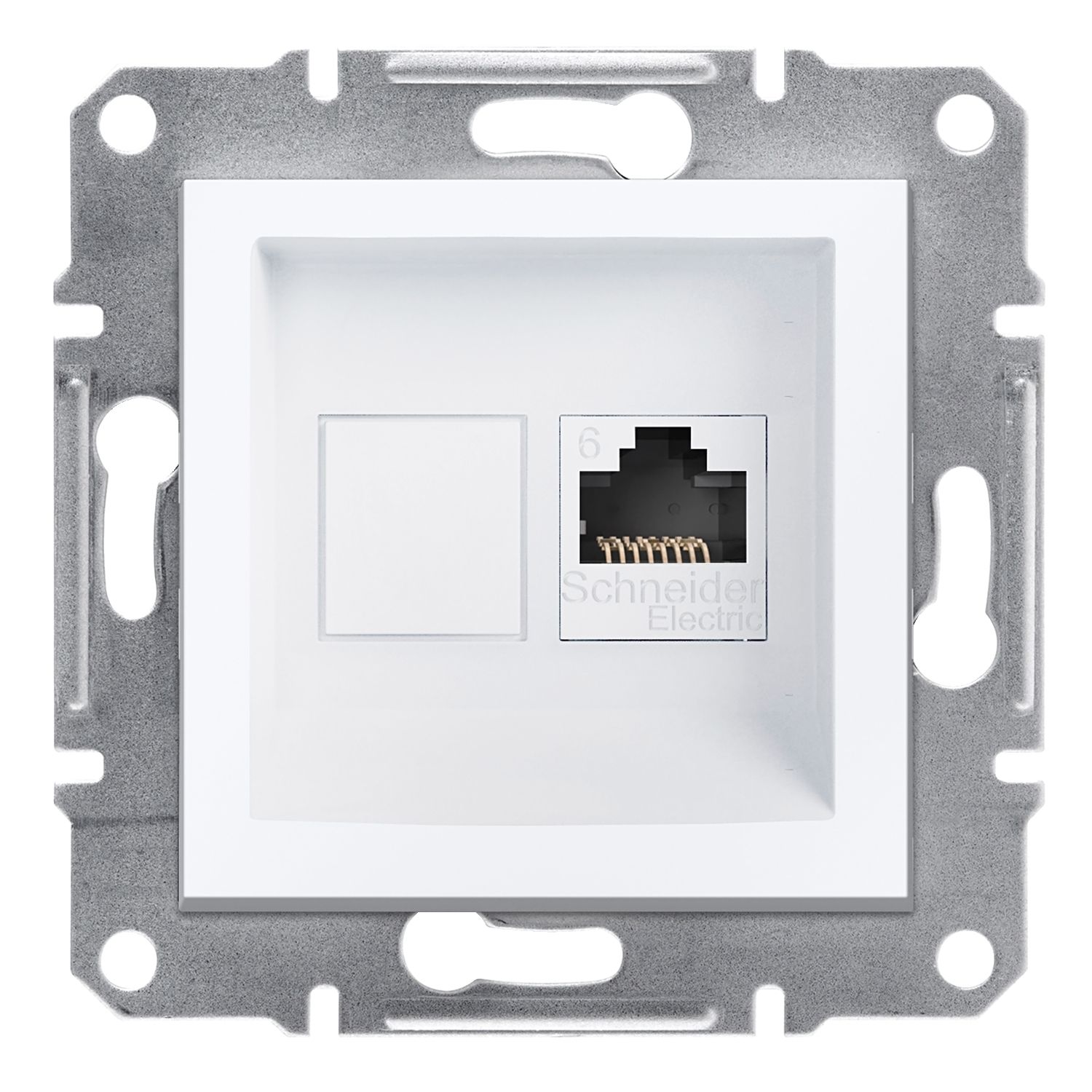 Schneider Asfora Beyaz RJ45 Tekli Data Cat-6 İnternet Prizi Çerçevesiz - EPH4770121