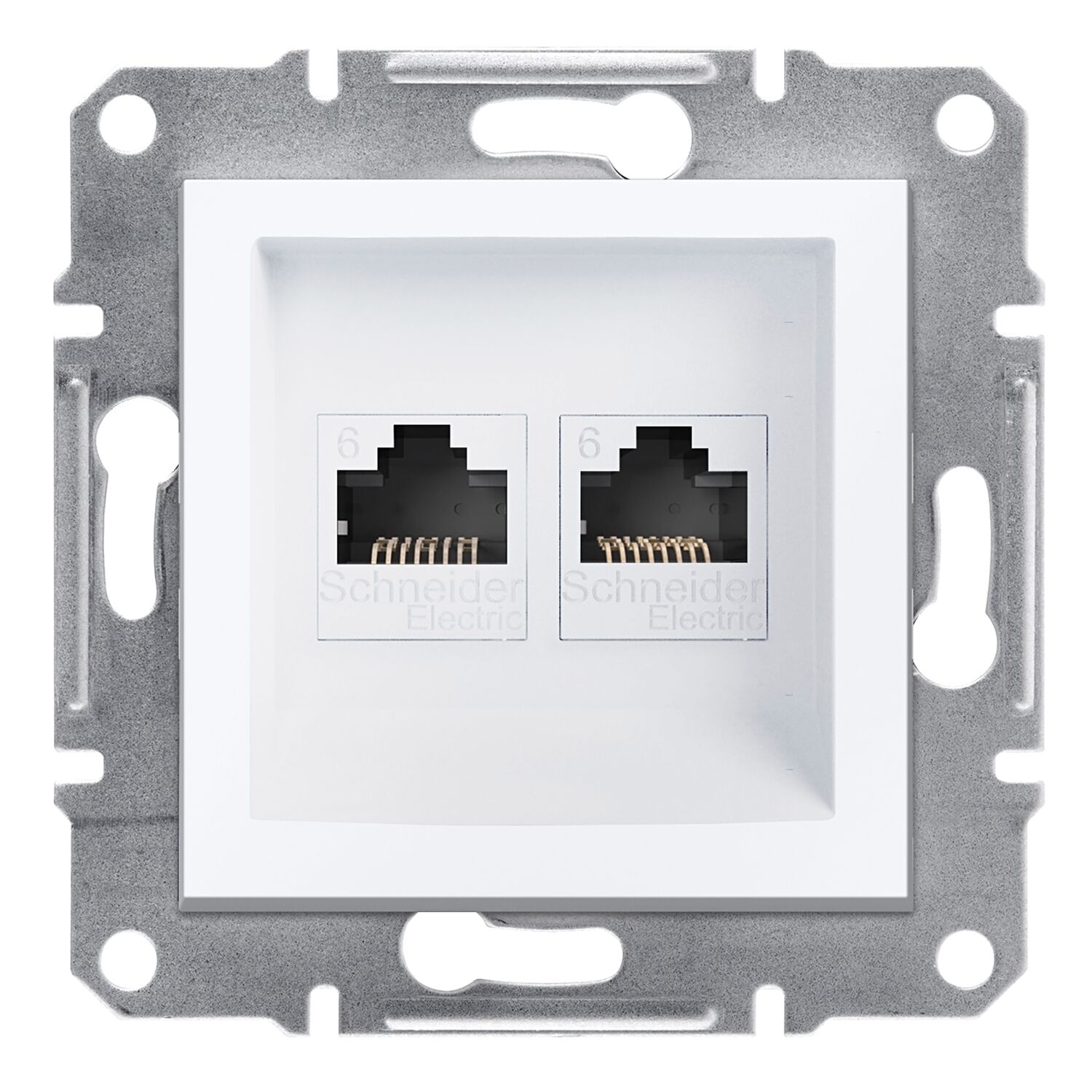 Schneider Asfora Beyaz RJ45 İkili Data Cat-6 İnternet Prizi Çerçevesiz -EPH4870121
