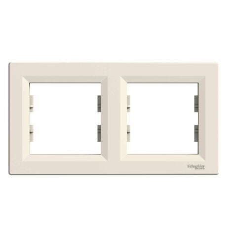 Schneider Asfora Krem İkili Çerçeve - EPH5800223