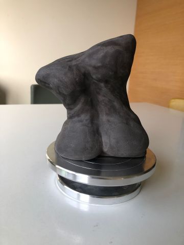 El Yapımı Stonware Kadın Heykeli