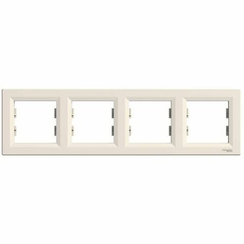 Schneider Asfora Krem Dörtlü Çerçeve - EPH5800423