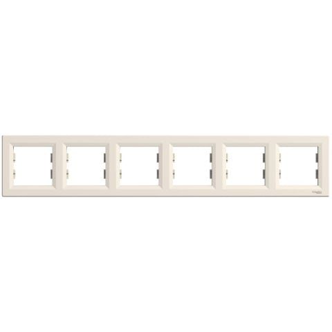 Schneider Asfora Krem Altılı Çerçeve - EPH5800623