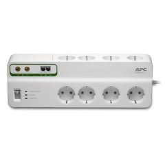 Apc By Schneider Electric 8'Li Akım Korumalı Priz Koask/Telefon Hatı Korumalı Beyaz PMF83VT-GR