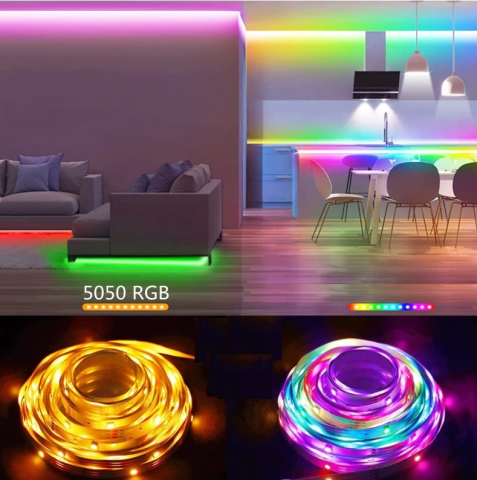 Cata 10 Çip Dış Mekan Slikonlu Led Şerit RGB 50x50 CT-4534 - 5 Metre