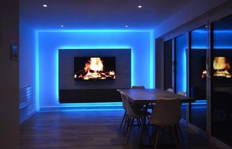 Cata 10 Çip İç Mekan Led Şerit Mavi CT-4484 - 5 Metre