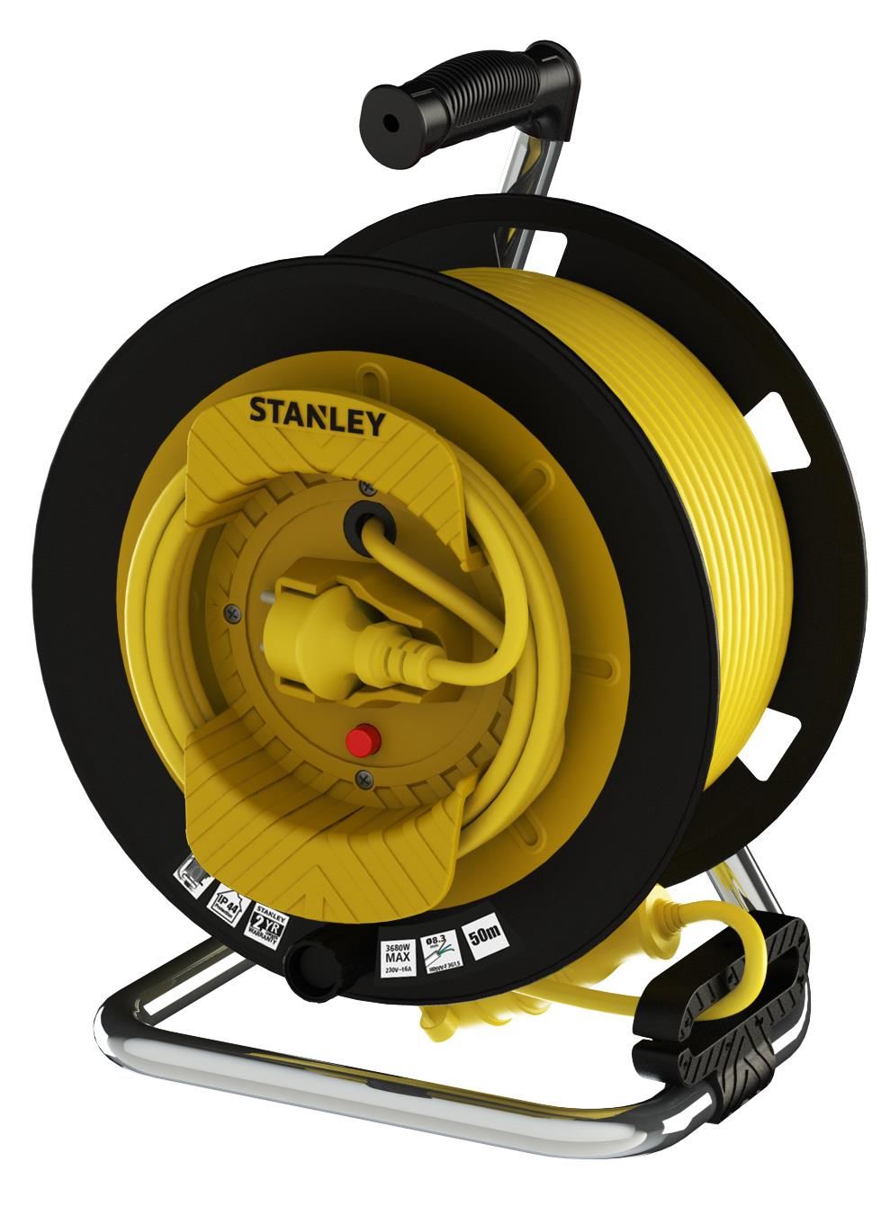 Stanley St-G Serisi Ip44 1 Soketli 50+2 Metre Makaralı Kablo SXECFP9QBXE