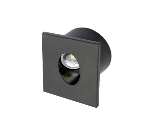 Cata 3 Wat Koridor Aydınlatması Kare Siyah Kasa Günışığı  Ct-5179