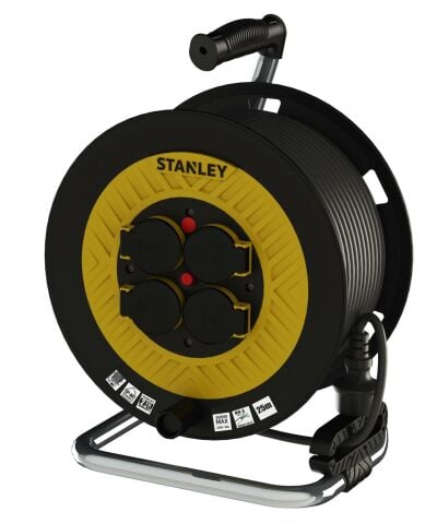 Stanley St-P Serisi Ip44 4 Soketli 25 Metre Makaralı Kablo / 3X2,5Mm SXECFL2RESE