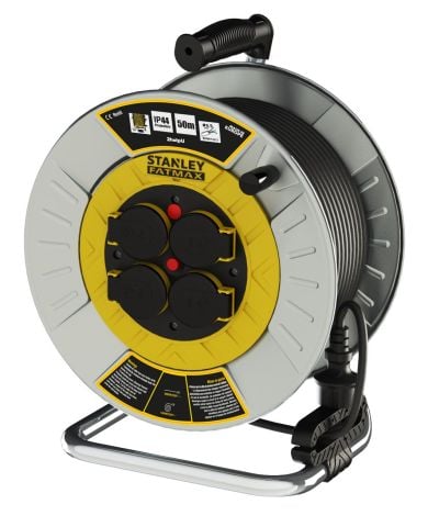 Stanley Metal Ip44 4 Soketli 25 Metre Makaralı Kablo SXECFM2RASE