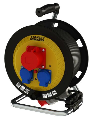 Stanley Endüstriyel Ip44 1 Soket 5X16A / 2 1X16A 25 Metre Makaralı Kablo SXECFM1CXSE