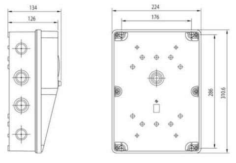 Schneider 220x300 Boş Kombinasyon Kutusu IP54 3477-758-0600