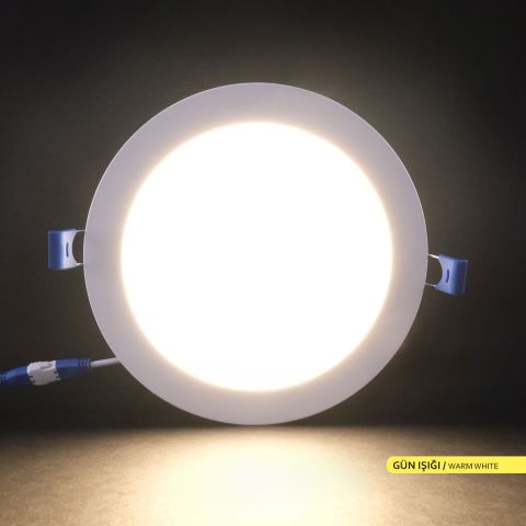 Ack 15w Günışığı 3000k Slim Led Panel Yuvarlak Alüminyum AP01-01500