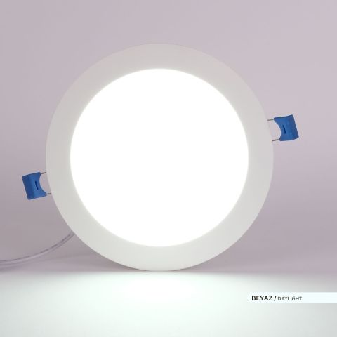 Ack 15w Beyaz Işık 6500k Slim Led Panel Yuvarlak Alüminyum AP01-01530