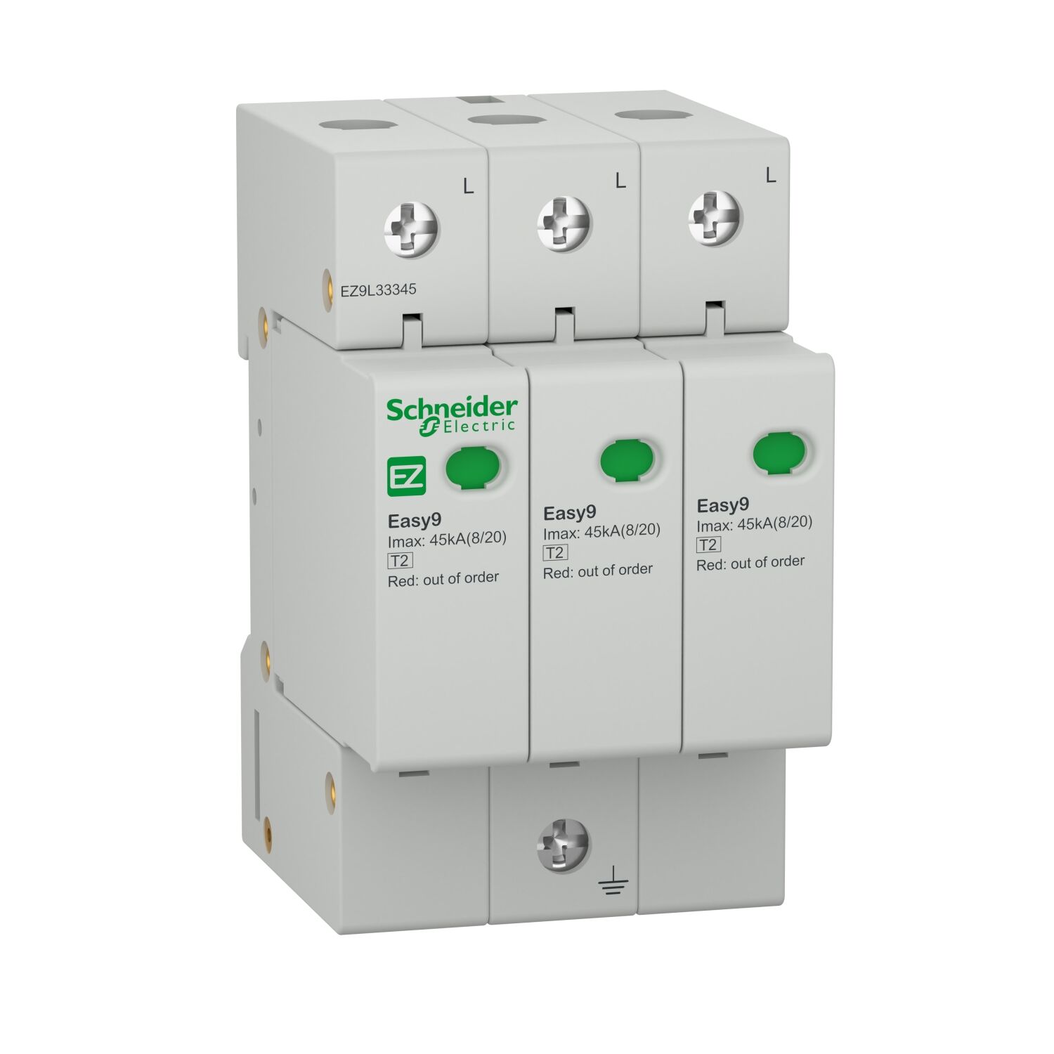 Schneider 20ka 3 Kutuplu Parafudr T2 3 Kutuplu 20ka 400v EZ9l33345