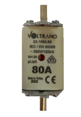 Voltrano Kale Porselen 80A 00 Boy Bıçaklı Sigorta Buşonu NH00