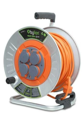 Bylıon Metal Makara 50 M 3X1,5 Mm Ttr Kablo Kapaklı MMP-50315-F