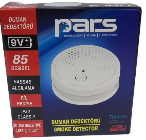 Pars Pilli Duman Dedektörü Kablosuz D01