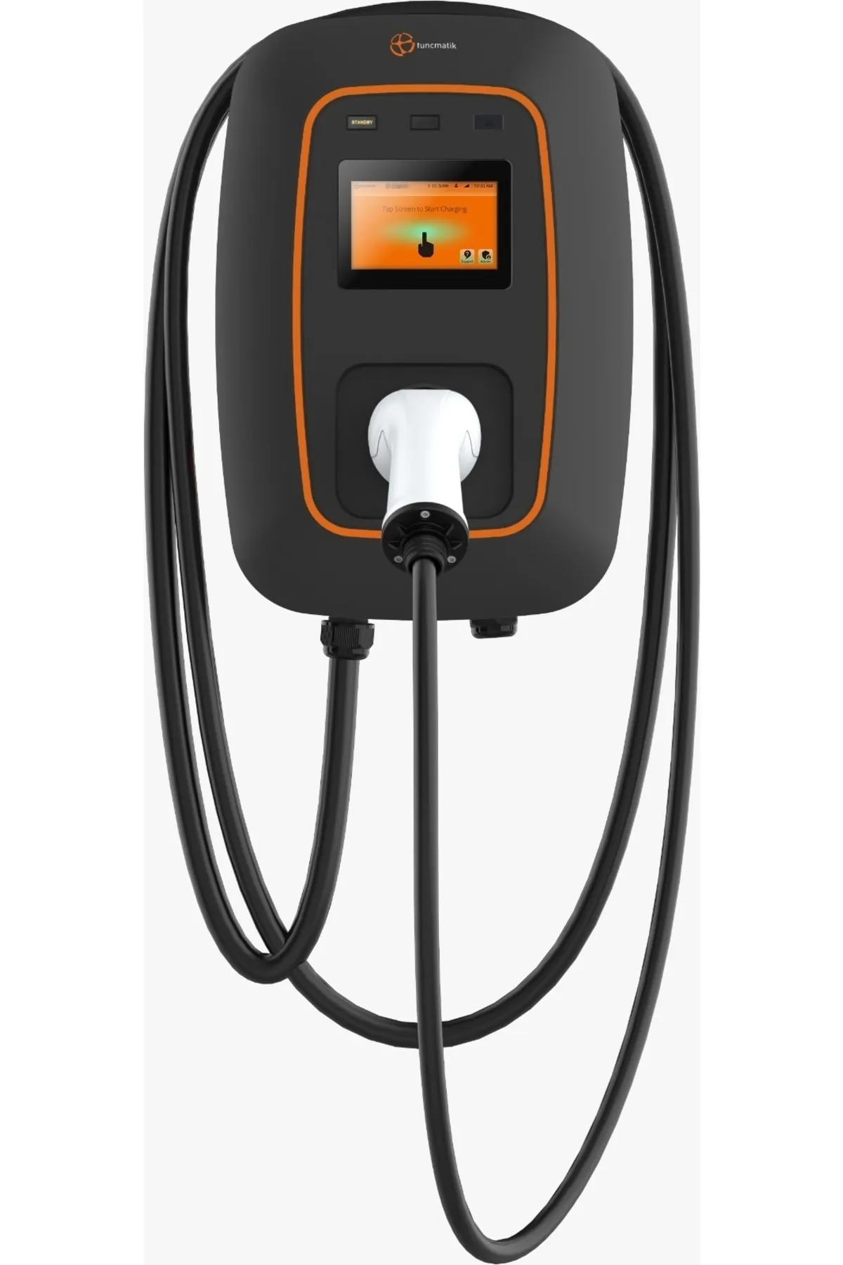 Tunçmatik Public Charger 22kw AC Trifaze T2 Ticari Tip Kablolu Araç Şarj İstasyonu TSK16026
