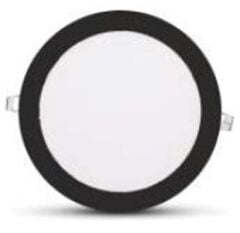 İnoled 3w Beyaz Işık Siyah Kasa Slim Led Panel Yuvarlak 2803-01