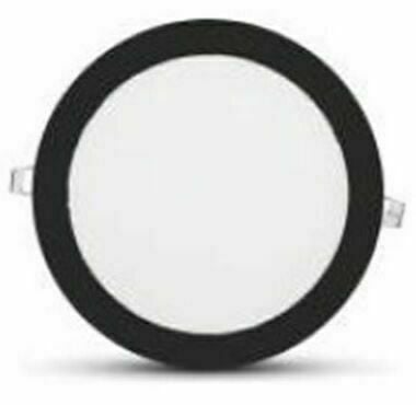 İnoled 6w Ilık Beyaz Siyah Kasa Slim Led Panel Yuvarlak 2806-03