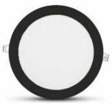 İnoled 9w Günışığı Siyah Kasa Slim Led Panel Yuvarlak 2809-02
