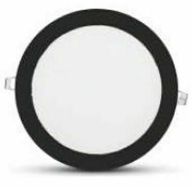 İnoled 12w Günışığı Siyah Kasa Slim Led Panel Yuvarlak 2812-02