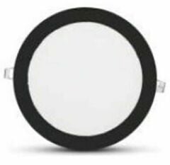 İnoled 12w Günışığı Siyah Kasa Slim Led Panel Yuvarlak 2812-02