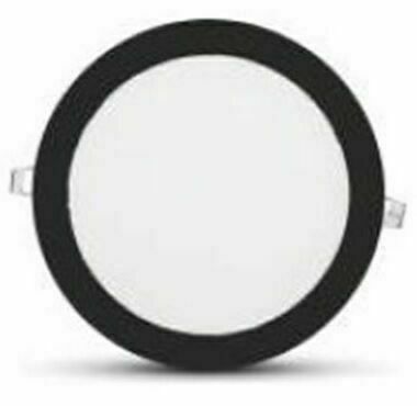 İnoled 24w Günışığı Siyah Kasa Slim Led Panel Yuvarlak 2824-02