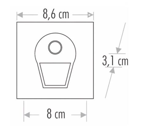 Cata 1 W Koridor Aydınlatması Sensörlü Ct-5170g - Günışığı