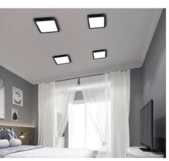 İnoled 18w Günışığı Siyah Kasa Kare Sıva Üstü Led Panel 2781-02