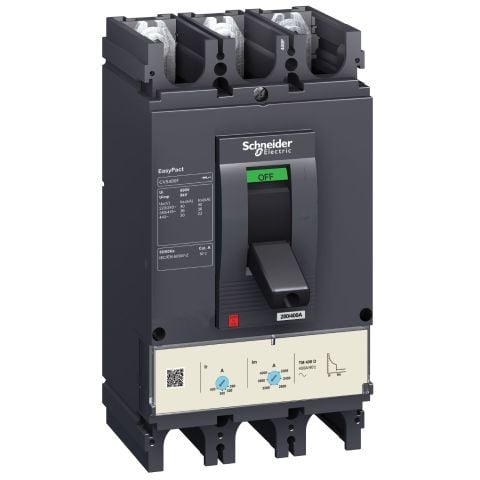 Schneider 3x400A 36kA CVS400F 280-400 Termik Ayarlı AC Kompakt Şalter LV540306