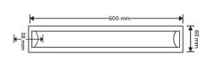 İnoled 60 cm 18w Beyaz Işık 6500k Led Bant Armatürü 2905-01