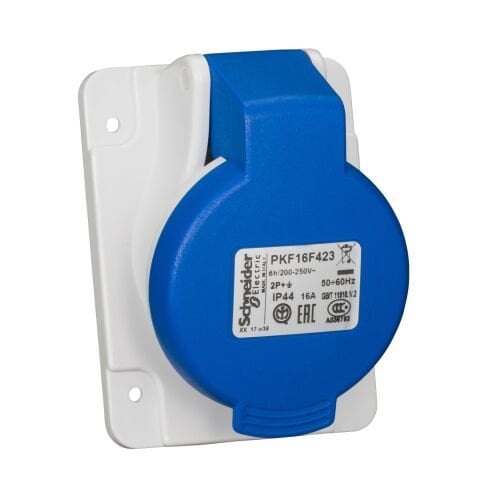 Schneider 3X16A Eğik Makine Prizi IP 44 Monofaze 230 Volt PKF16F423
