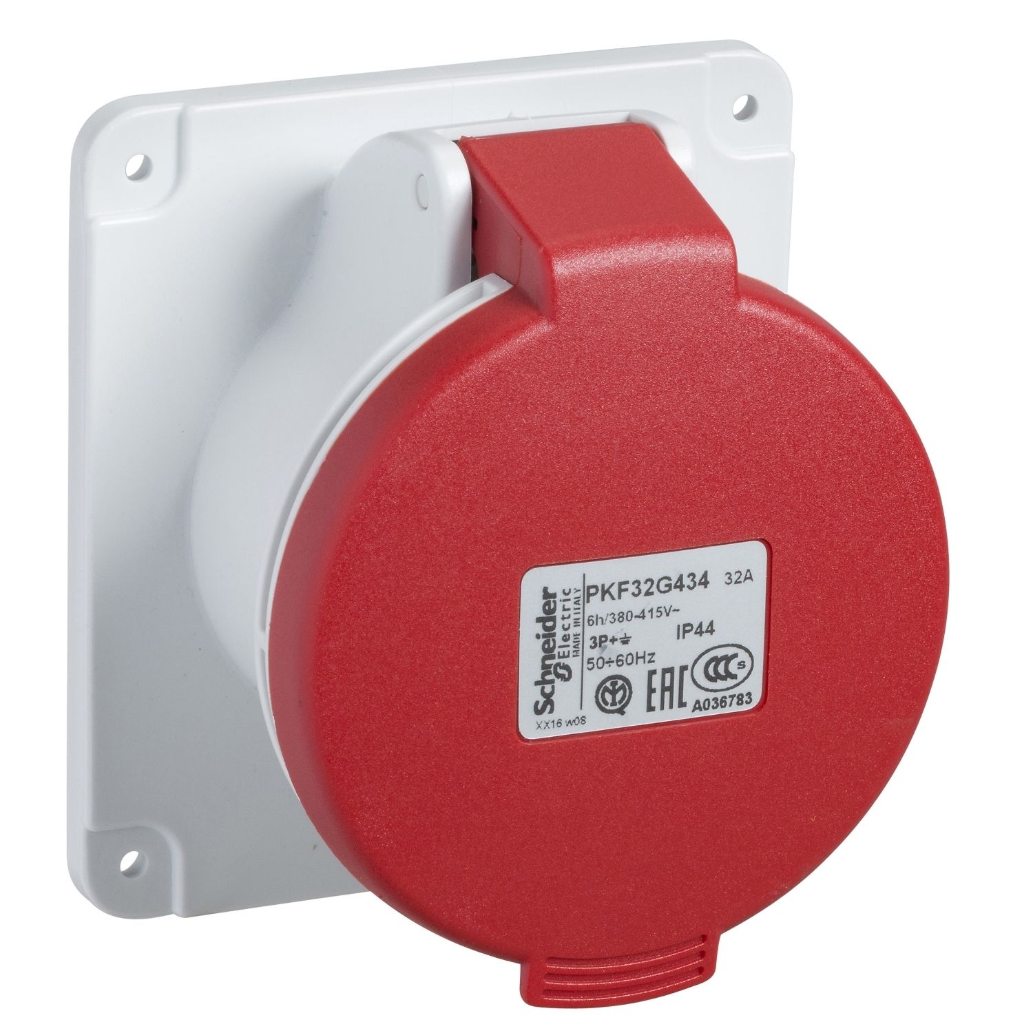 Schneider 5x32A Düz Makine Prizi 380 Volt Trifaze IP 44 PKF32G435