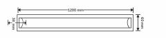 İnoled 120 cm 60w Günışığı 3300k Etanj Led Bant Armatürü 2916-02