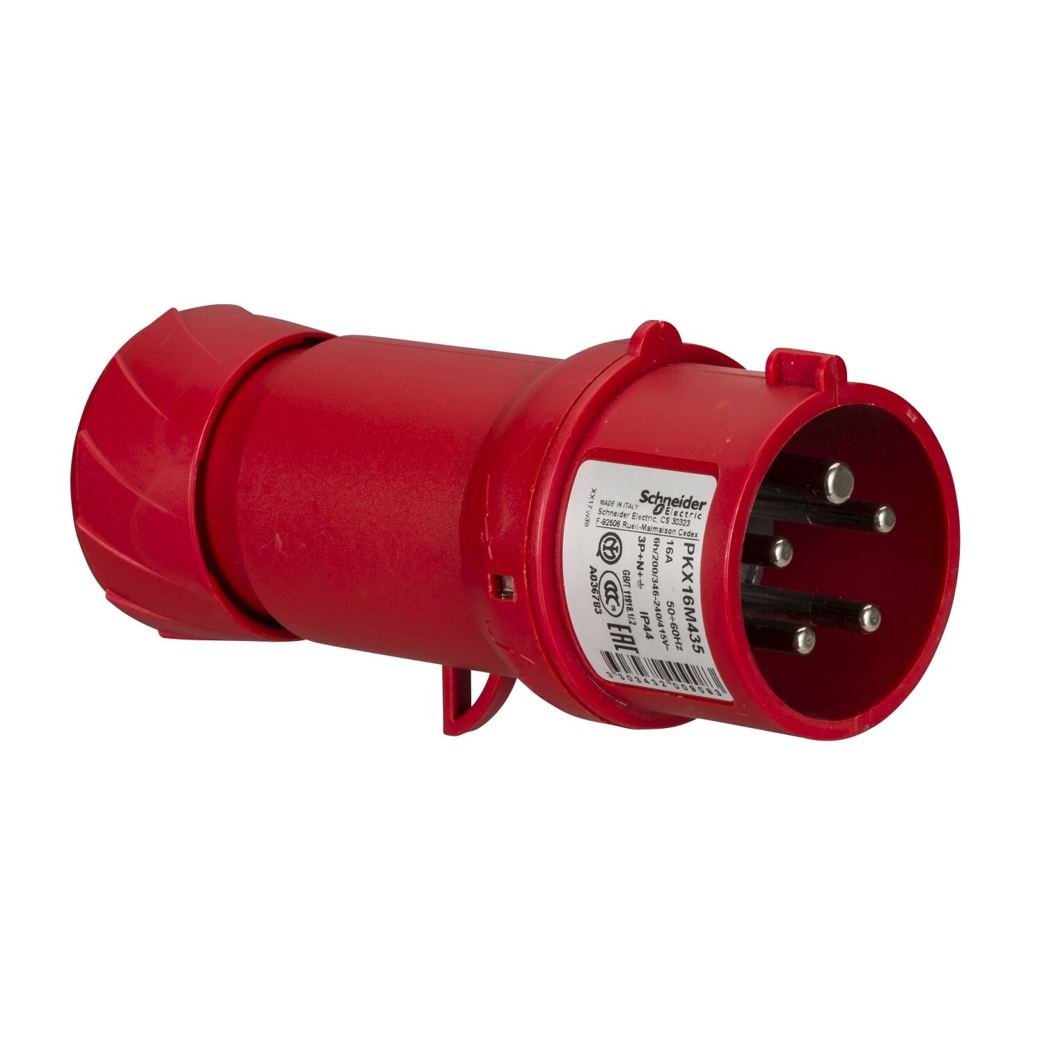 Schneider 5X16A Seyyar Erkek Fiş Hızlı Bağlantı IP 44 Trifaze 380 Volt PKX16M435