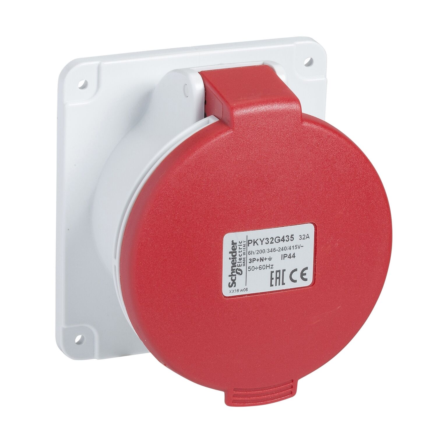 Schneider 5x16A Düz Makine Prizi Hızlı Bağlantılı 380 Volt Trifaze IP 44 PKY16G435