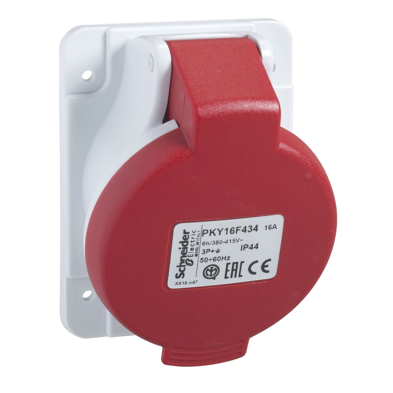 Schneider 5x32A Eğik Makine Prizi Hızlı Bağlantılı 380 Volt Trifaze IP 44 PKY32F435