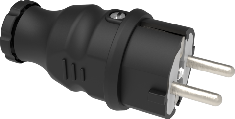 Bemis Kauçuk Düz Fiş 1x16 Amper 220 Volt BK1-1402-2011