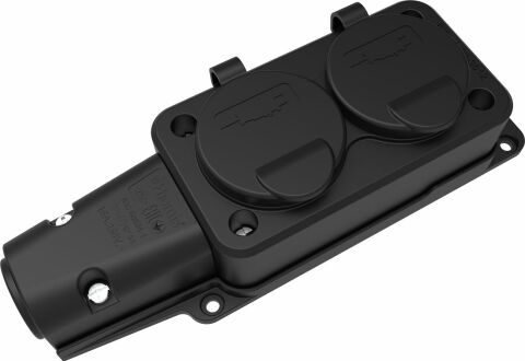 Bemis Kauçuk 2'li İkili Grup Priz 2x16 Amper 220 Volt BK1-1402-3612