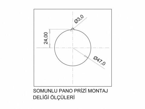 Bemis 1X16A Somunlu Pano Prizi 220 Volt BY8-1402-2440