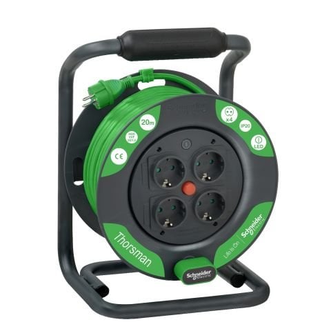 Schneider Klasik Kablo Makarası 20M IP20 Topraklı 3X1.5 TTR Kablolu IMT33140