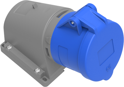 Bemis 3X32A 90 Derece Eğik Duvar Prizi IP 44 220 Volt BC1-3403-2535