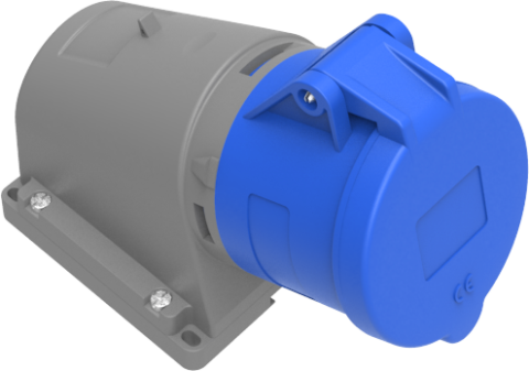 Bemis 3X32A 90 Derece Eğik Duvar Prizi IP 44 220 Volt BC1-3403-2535